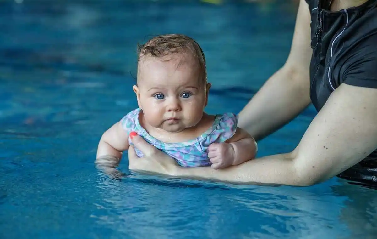 Can babies swim in salt water pool